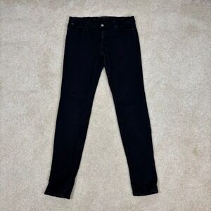 Vtg Joes Jeans The Chelsea Skinny Jeans Black Mid Rise Denim W29 Made in USA